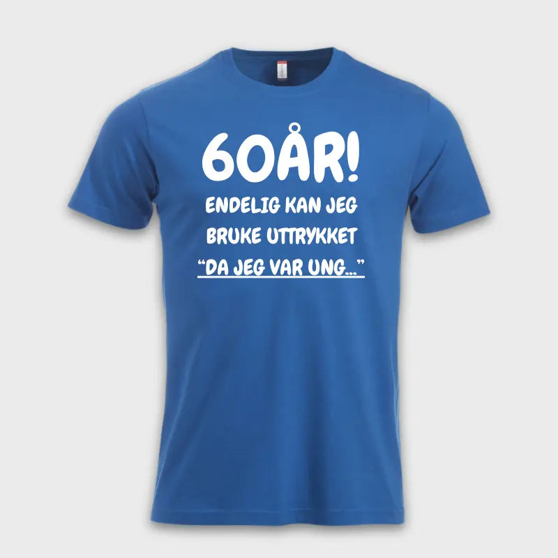 60 års gave - t skjorte blå