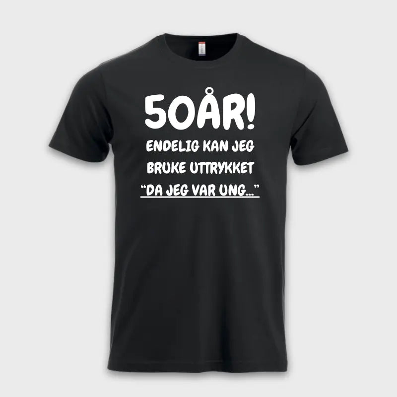 50 års gave t skjorte sort
