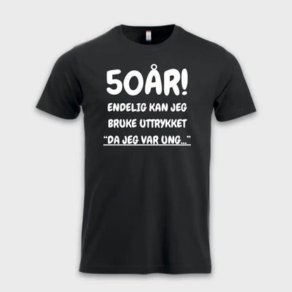 50 års gave t skjorte sort