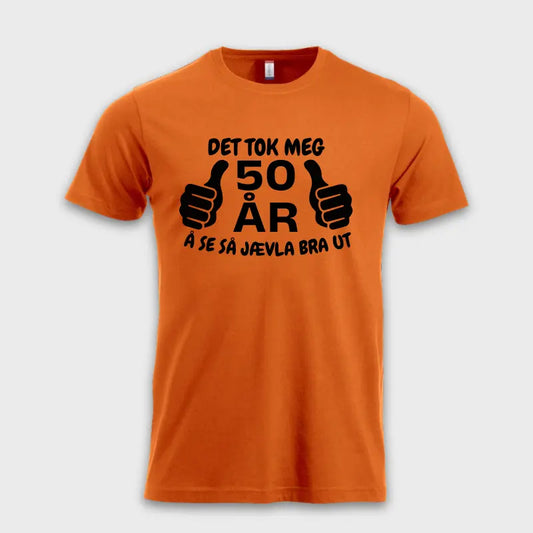 DET TOK MEG 50 ÅR Å SE SÅ BRA UT! orange