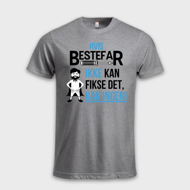 gave til bestefar t skjorte grå
