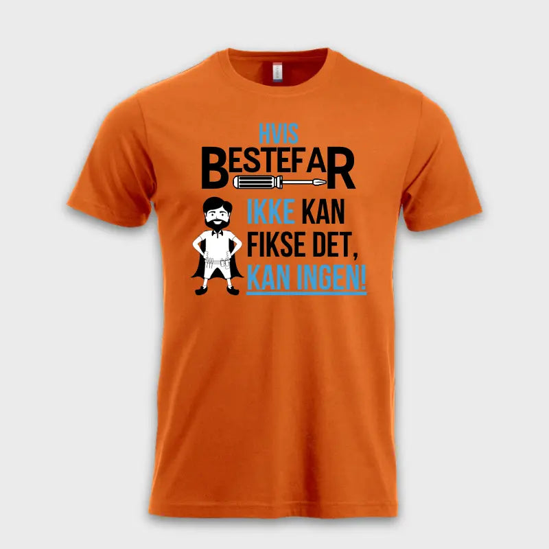 gave til bestefar t skjorte orange