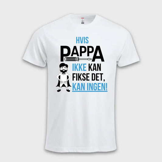 Gave til pappa t-skjorte hvit