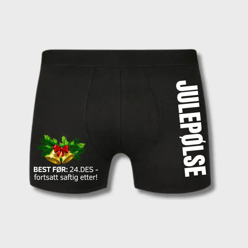 Julepølse-Boxershorts-Sort
