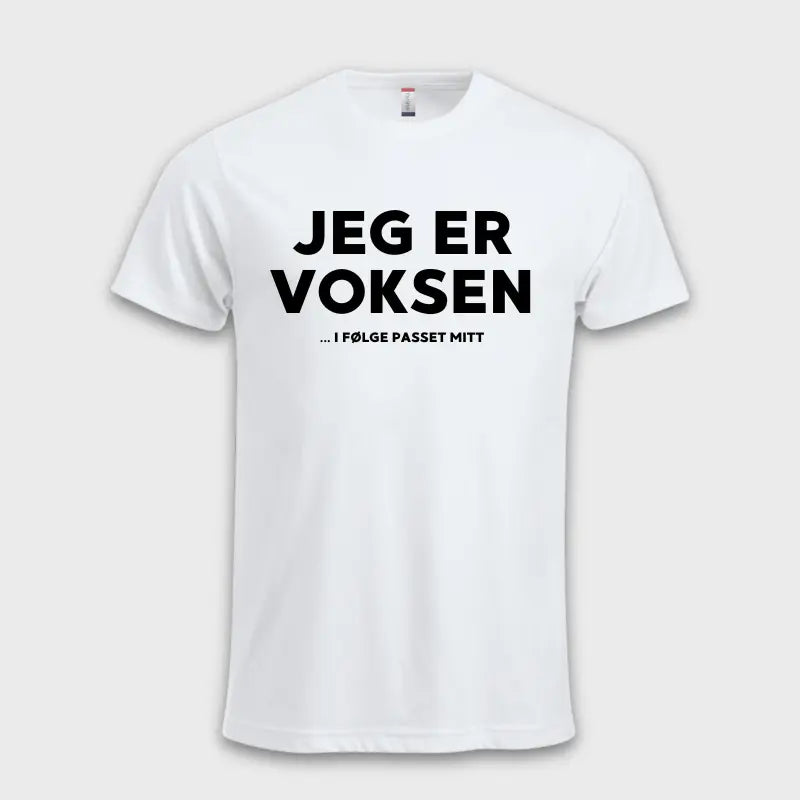 MorsommeT-skjorter-Jegervoksenifolgepassetmitthvit