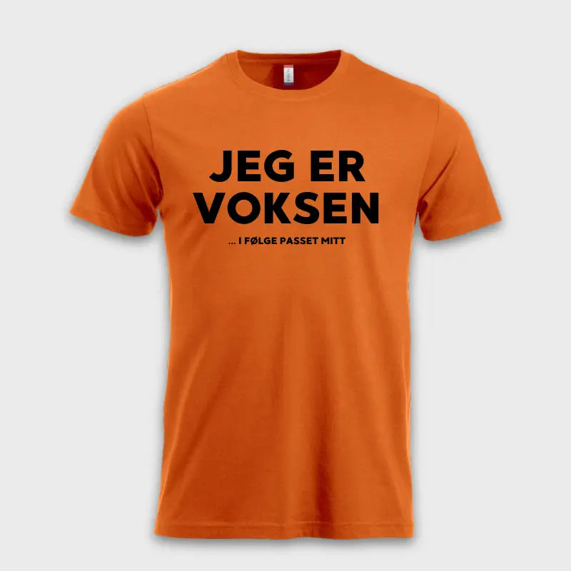 MorsommeT-skjorter-Jegervoksenifolgepassetmittorange