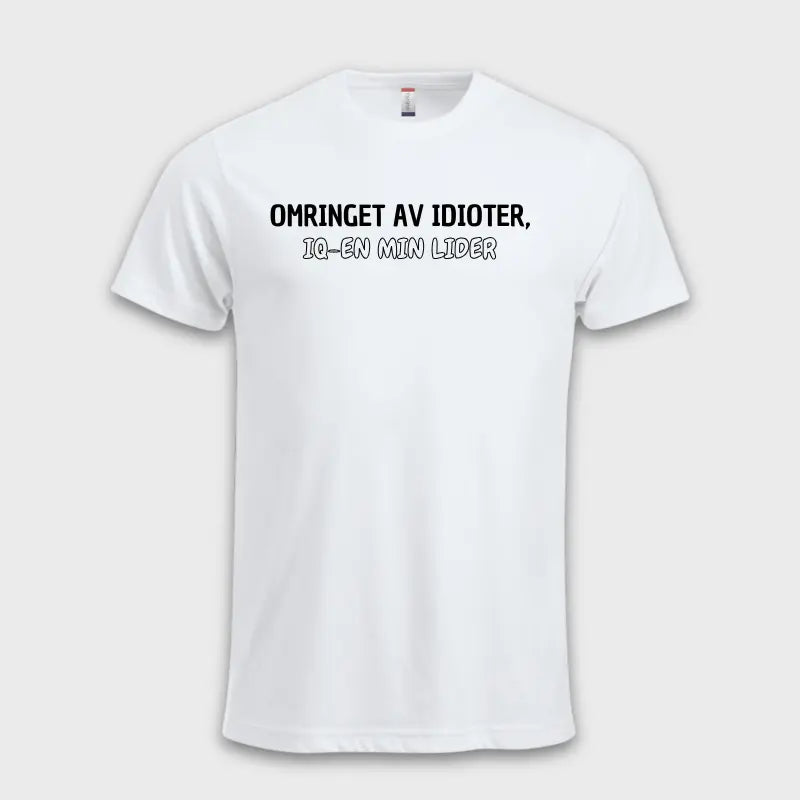 MorsommeT-skjorter-Omringeravidioter_IQ-enminliderhvit